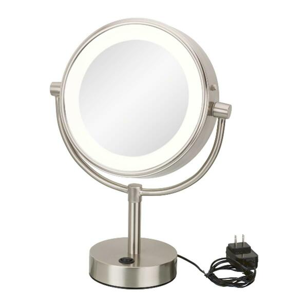 Aptations Neomodern Led Lighted Freestanding Mirror, Chrome - 3500K 745-35-45